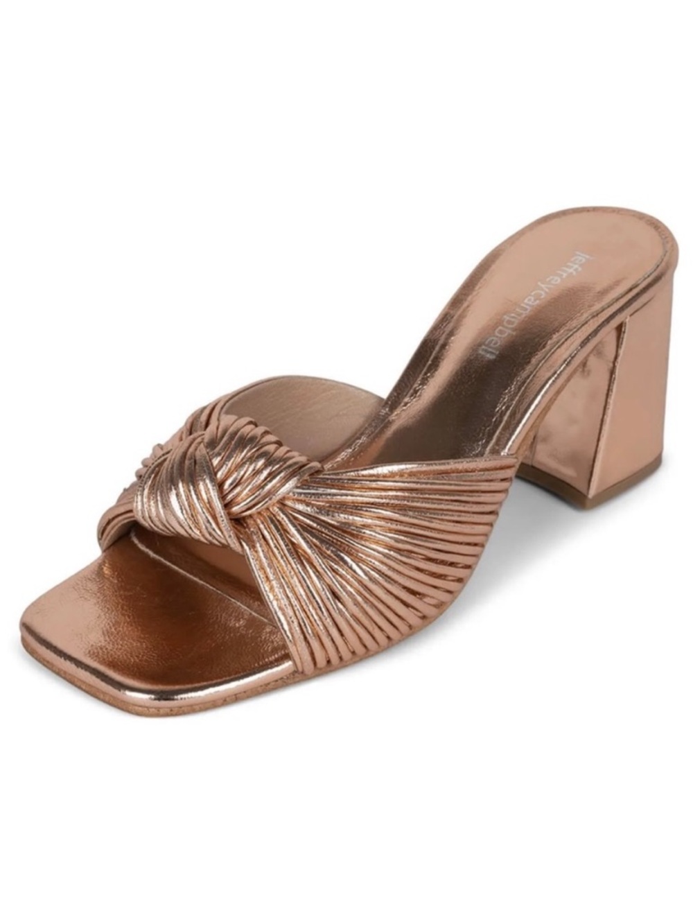 Jeffrey Campbell Rose Gold Melonger Mule Sz 7.5